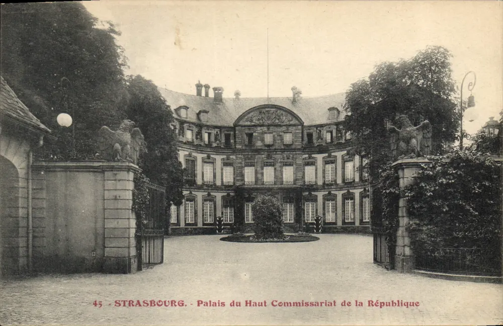 Straßburg — Palast des Hochkommissars der Republik — unbekannter Verlag, Nr. 45 - Vorderseite