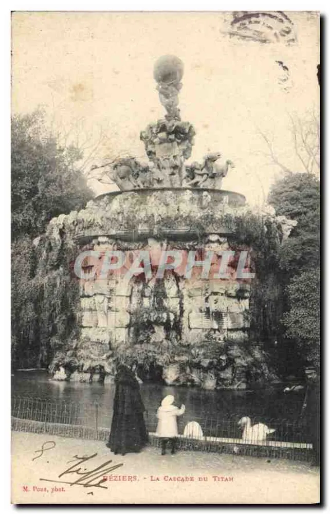 Béziers - A Cascata do Titã — M. Pous, fot. — número de série não visível - Frente