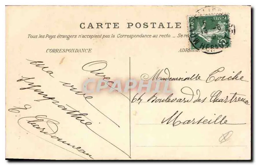 Montpellier — Faculdade de Medicina — Edição Maurel - Verso