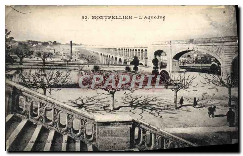 Montpellier — O Aqueduto — Fot. A. E. D. Moutet - Frente