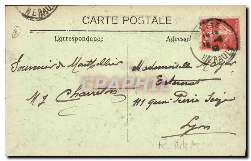 Montpellier — O Aqueduto — Fot. A. E. D. Moutet - Verso