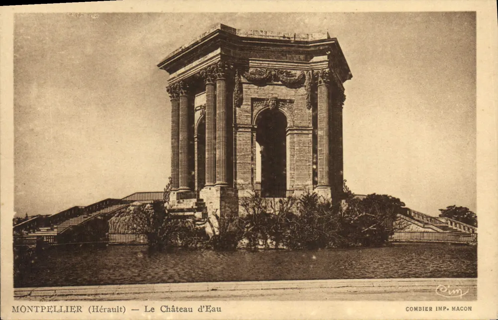 Montpellier (Hérault) — Het Waterkasteel — Combier Imp. Macon - Voorkant