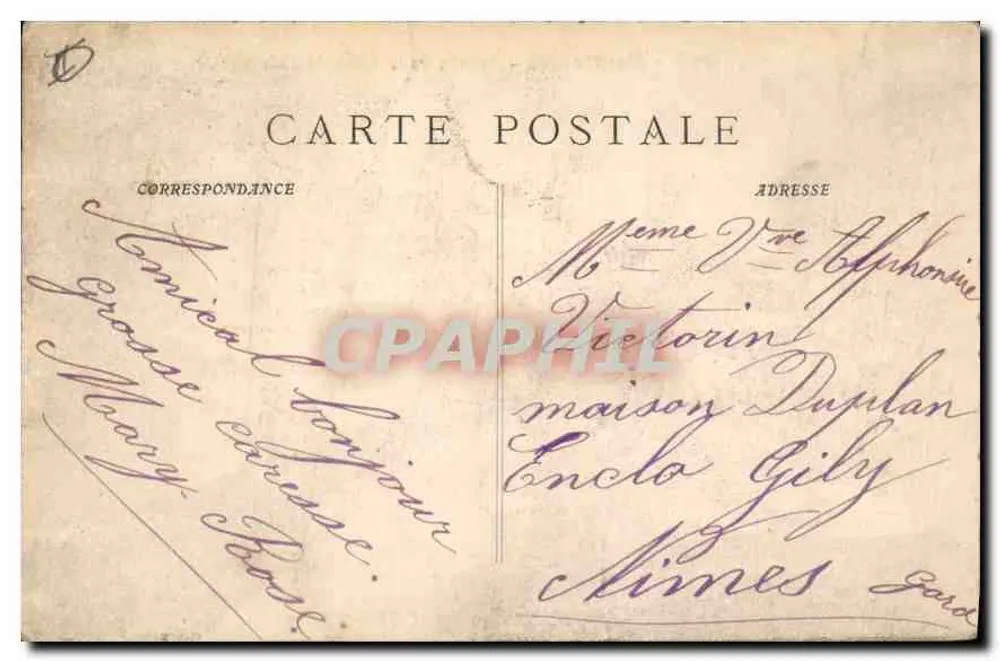 Square de la Gare de Palavas — Montpellier — P. Ruat, édit., Marseille - Verso
