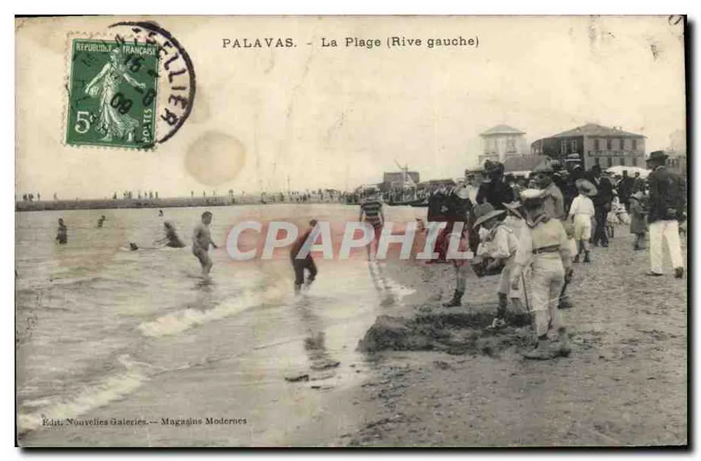 Palavas - A Praia (Margem esquerda) — Editor Novas Galerias - Lojas Modernas - Frente