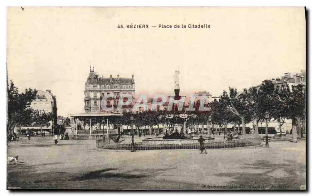 Béziers — Praça da Cidadela — Edição especial dos Municípios e Mercados - Frente