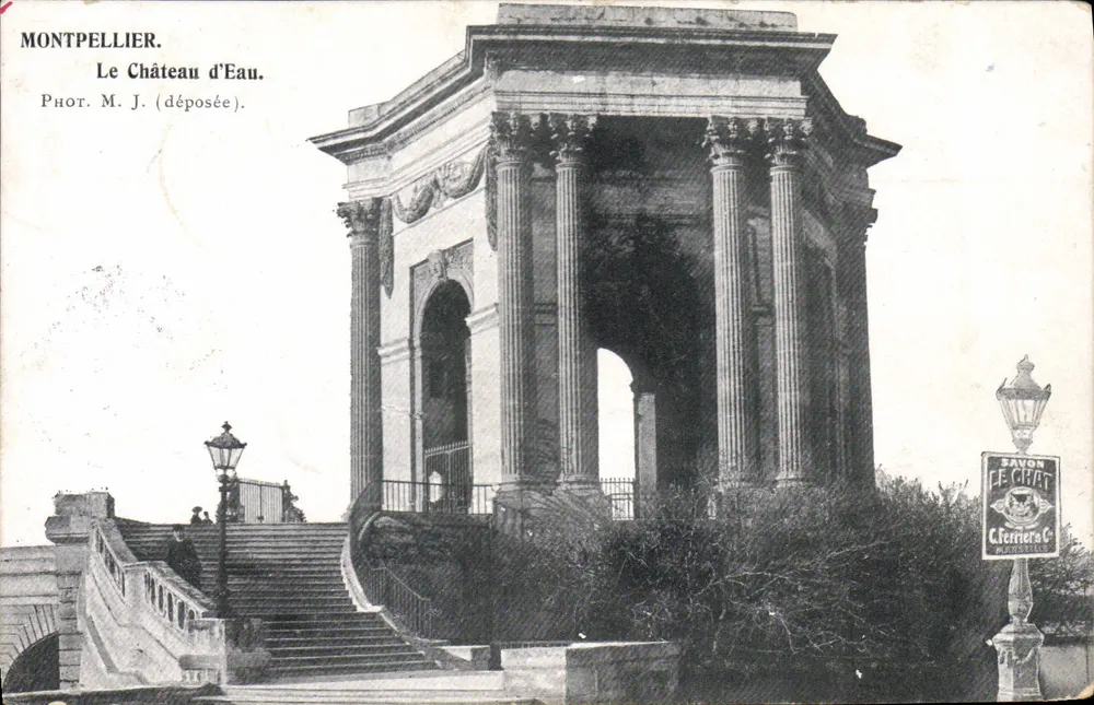 Montpellier. Das Wasserwerk — Foto. M. J. (deposited). - Vorderseite