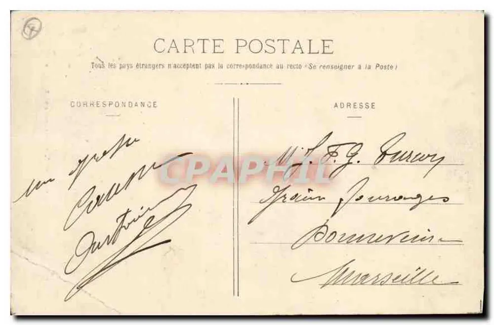 Lamalou-le-Haut — Die Allee der Seufzer — M. Pons, Béziers, n°46 - Rückseite