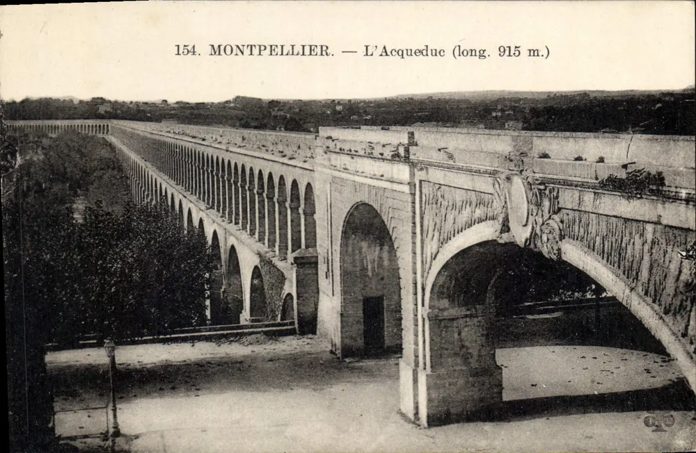 Montpellier — A Aqueduto (comprimento 915 m.) — Editor desconhecido, n° 154 - Frente