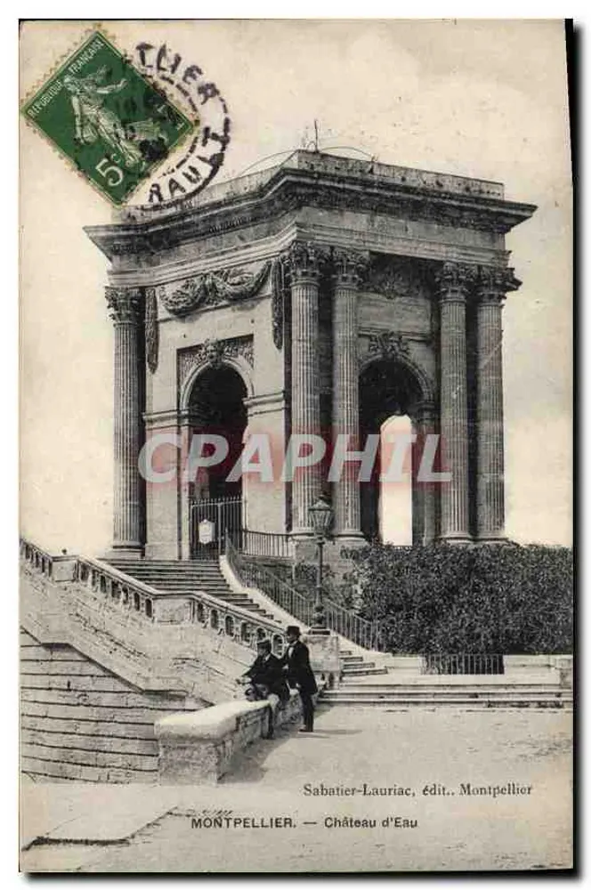 Montpellier — O Castelo da Água — Sabatier-Lauriac, editor, Montpellier - Frente