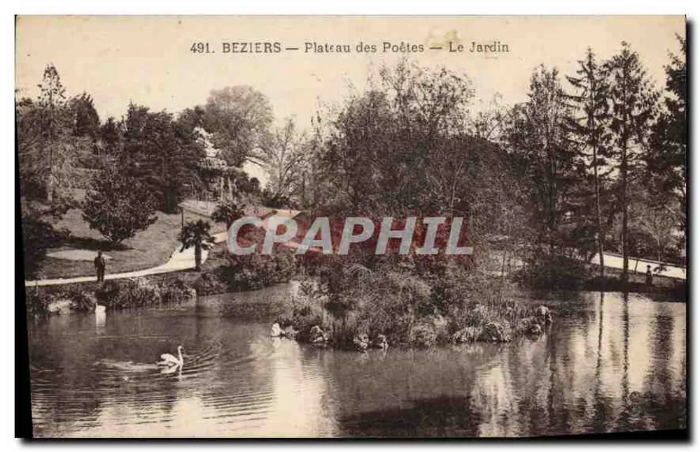 Béziers — Plateau des Poètes — Der Garten - Vorderseite