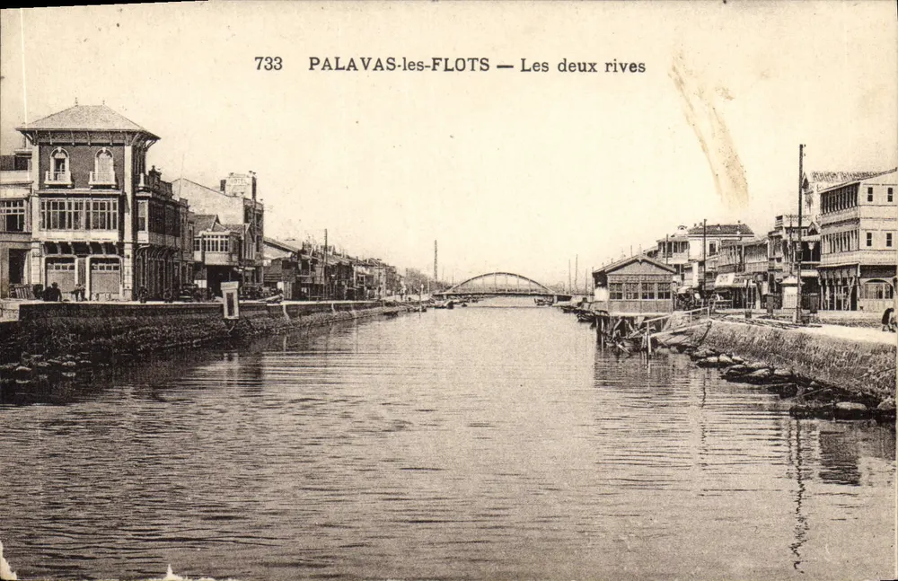 Palavas-les-Flots — As duas margens — Editor não identificado, n° de série 733 - Frente