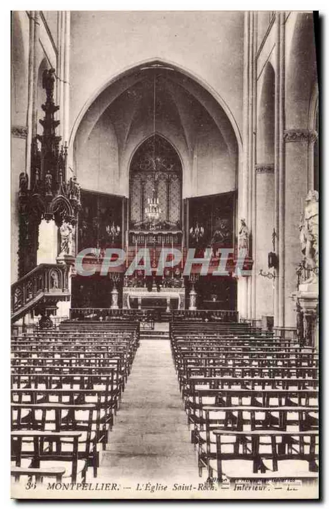 Montpellier — A Igreja de São Roque — Interior - Frente