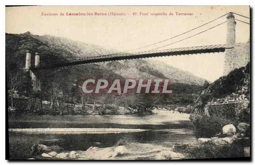 Umgebung von Lamalou-les-Bains (Hérault) — 49. Hängebrücke von Tarrassac - Vorderseite