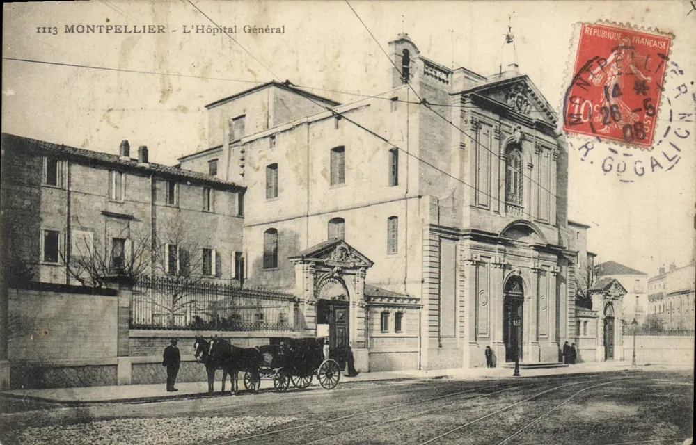 Montpellier - O Hospital Geral — editor desconhecido, n° 1113 - Frente