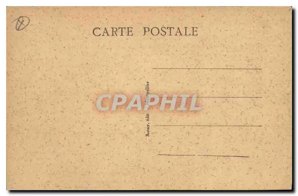 Montpellier — O Castelo da Água — editor Anay, n°27 - Verso