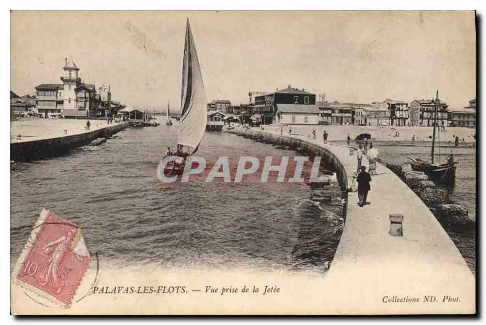 Palavas-les-Flots — Vista tirada da Ponta — Collections ND. Fot. - Frente