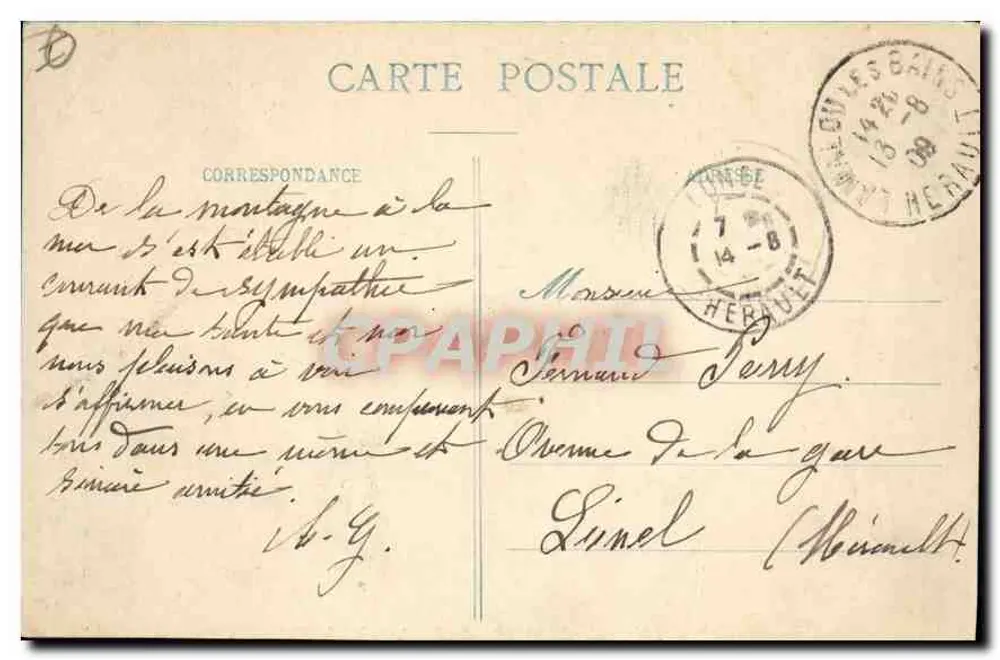 Lamalou-les-Bains — Cascades au Petit Vichy — M. Pons, fot. n°30 - Verso