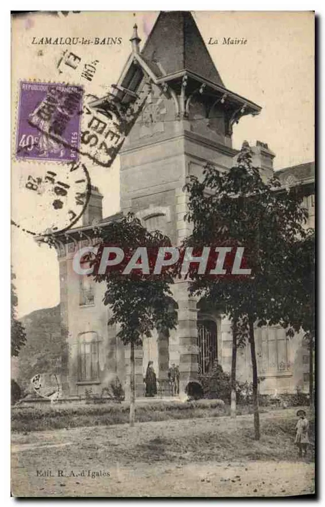 Lamalqu-les-Bains — Das Rathaus — Verlag R. A. d'Igales - Vorderseite