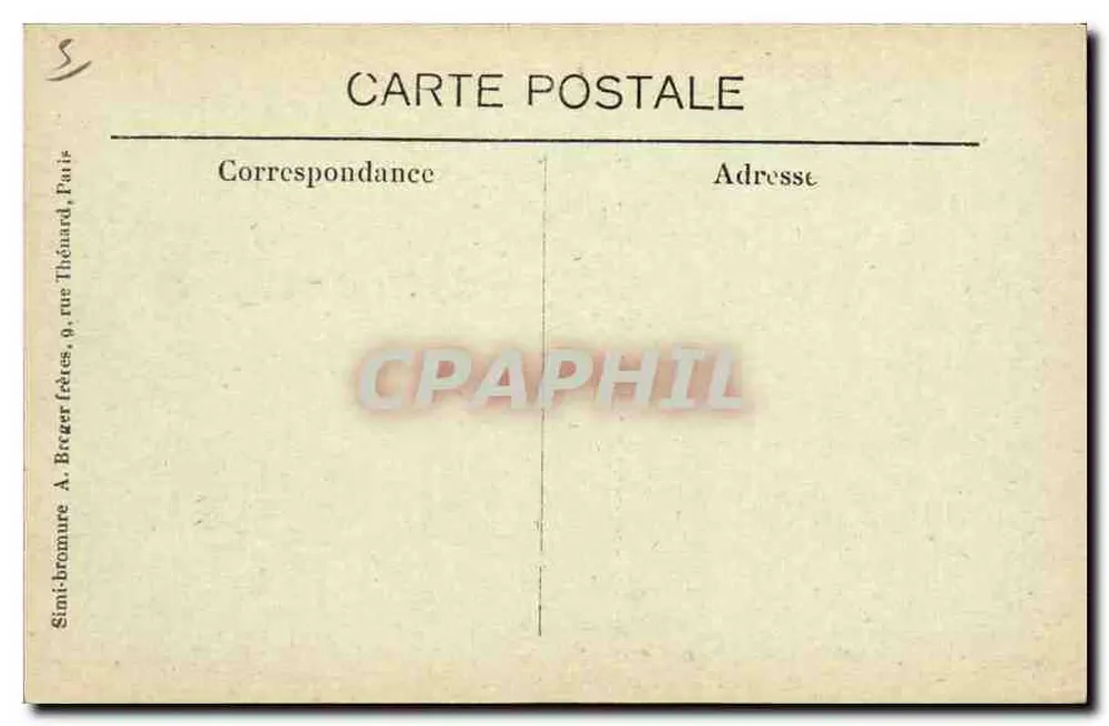 Montpellier — O Castelo da Água — Fototipia A.B.C.D. Montpellier - Verso