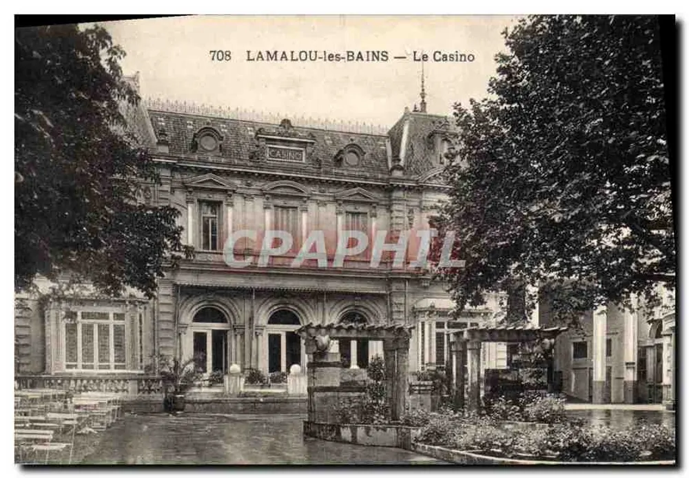 LAMALOU-les-BAINS — O Casino — Bilhete postal moderno n°708 - Frente