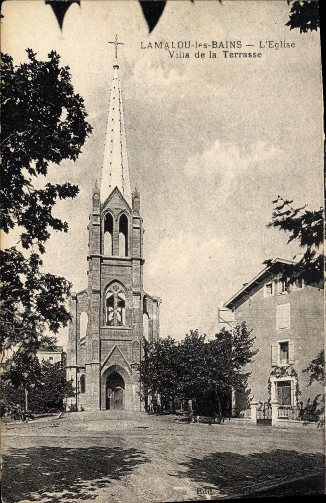 Lamalou-les-Bains — Die Kirche — Villa de la Terrasse - Vorderseite