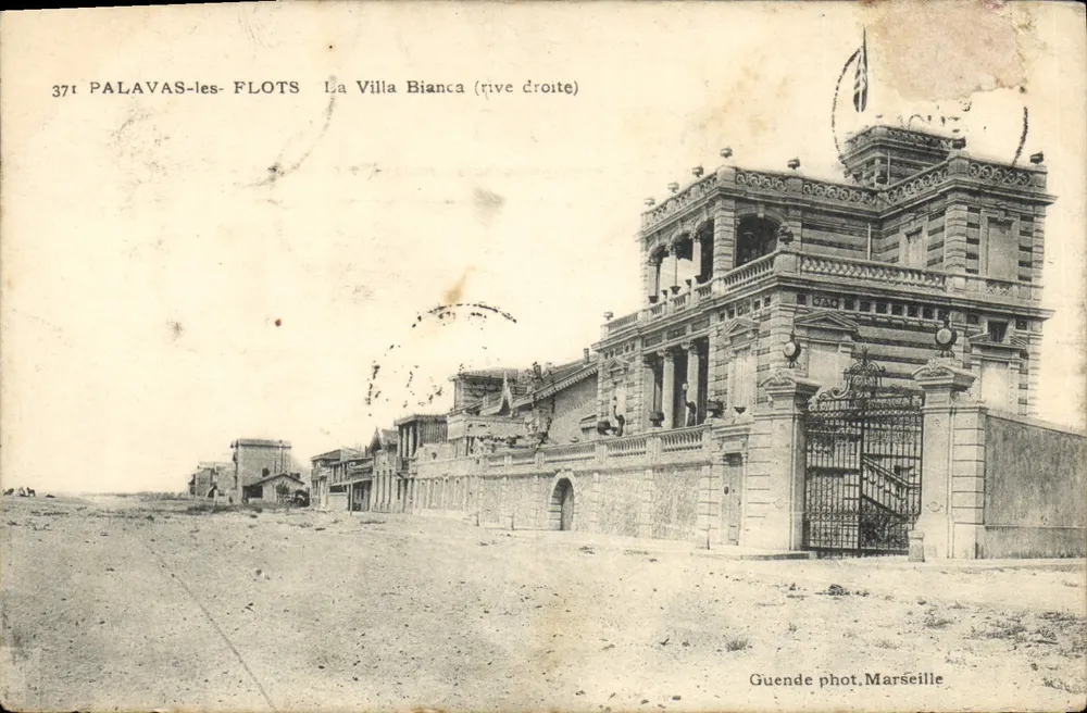 Palavas-les-Flots — A Villa Bianca (margem direita) — Guende fot. Marseille, n°371 - Frente