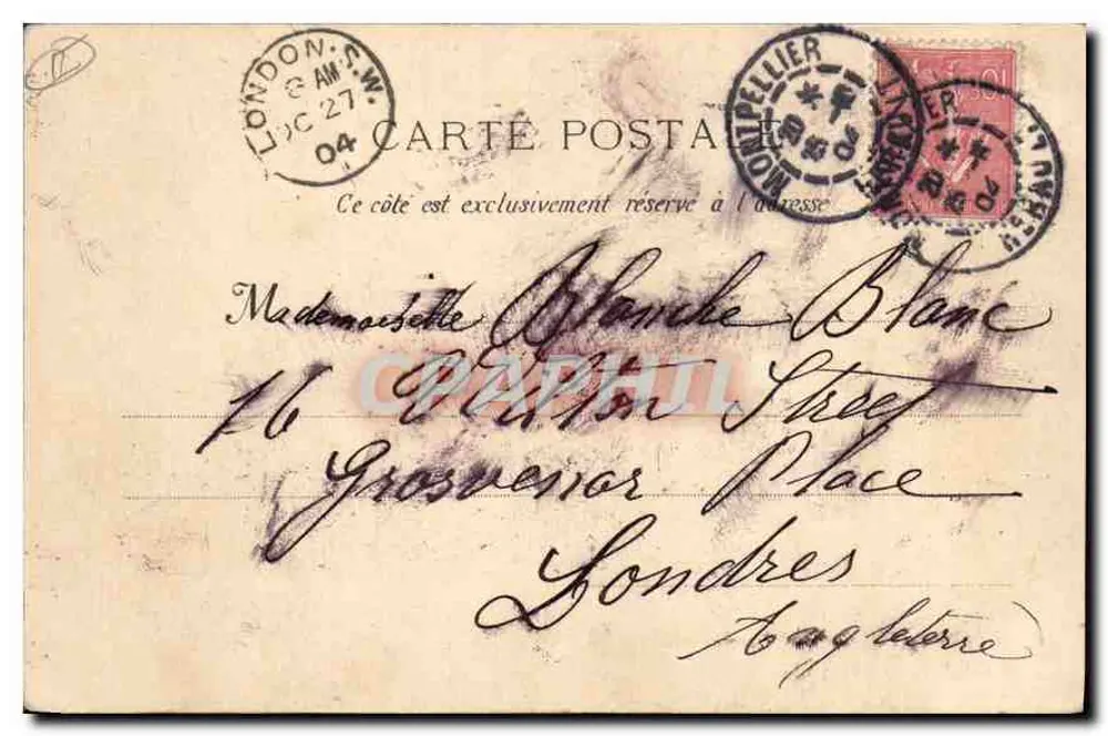 Montpellier — Fontaine des 3 Grâces — Guende fot. Marsylia, nr 1101 - Rewers