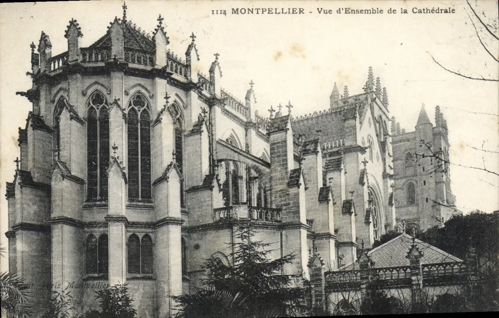 Montpellier - Vista Geral da Catedral — Editor Paris Montpellier, n° 1114 - Frente