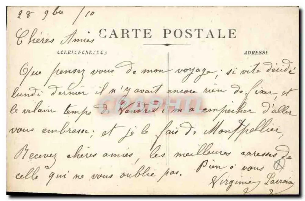 Montpellier - Catedral de São Pedro — vista da fachada e torres — editor Madec, n°38 - Verso