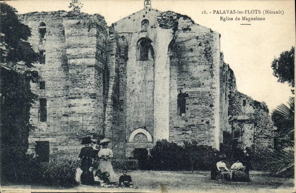 Ruinen der Kirche von Maguelone — Palavas-les-Flots (Hérault) — Phototypie A. Bardon, Montpellier - Vorderseite