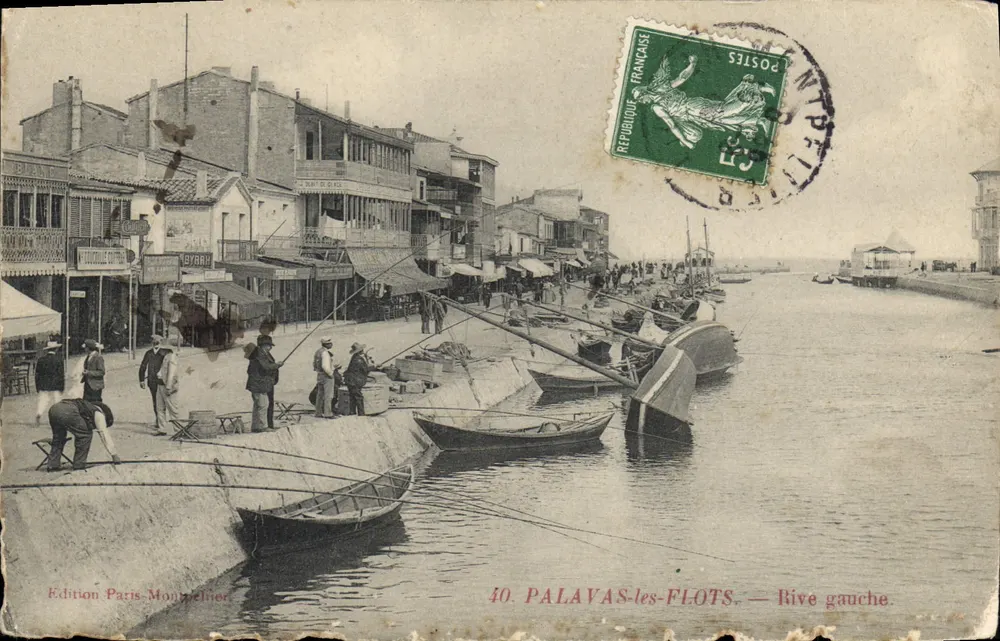 Palavas-les-Flots — Riva esquerda — Edição Paris-Montelier, n°40 - Frente
