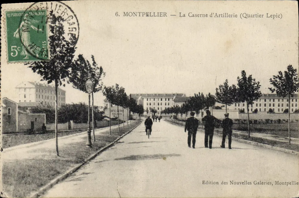 Montpellier — Die Artillerie-Kaserne (Quartier Lepic) — Edition der Nouvelles Galeries, Montpellier - Vorderseite