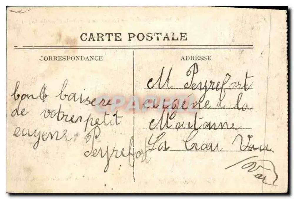 Montpellier — Die Artillerie-Kaserne (Quartier Lepic) — Edition der Nouvelles Galeries, Montpellier - Rückseite
