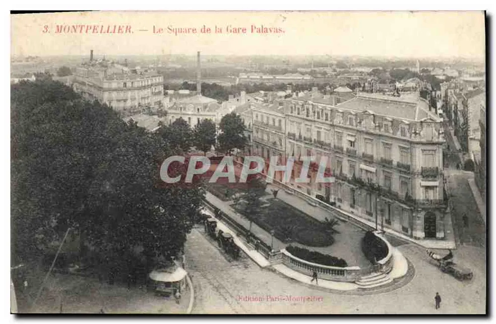 Montpellier — O Square de la Gare Palavas — Edição Paris-Montpellier - Frente