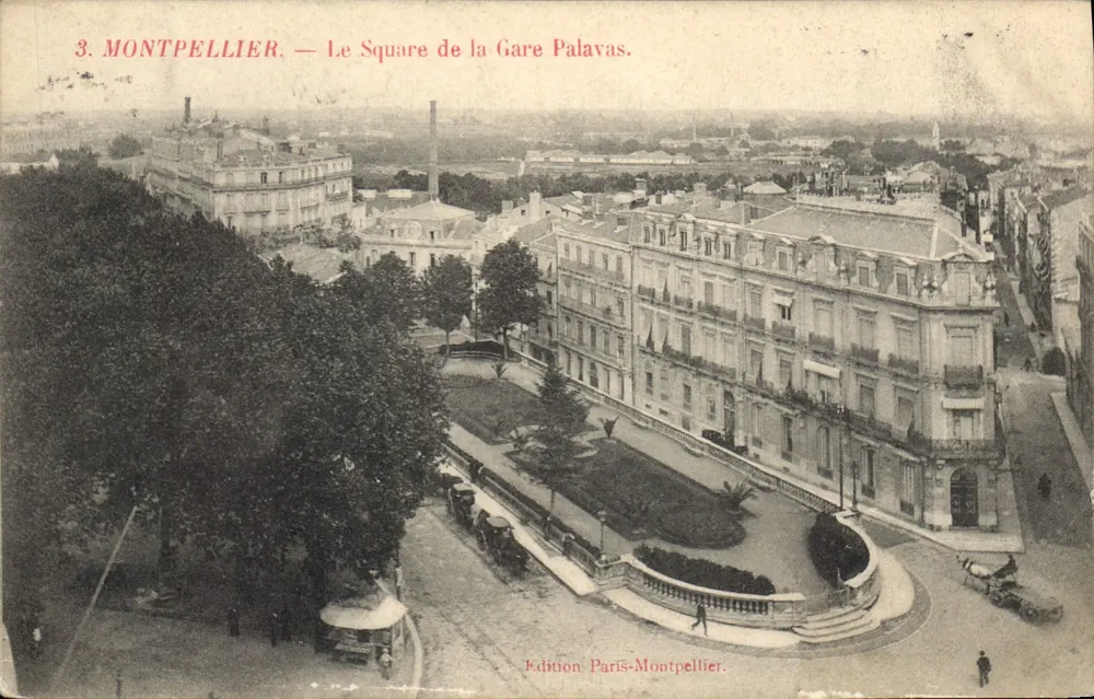 Montpellier — O Square de la Gare Palavas — Edição Paris-Montpellier - Frente