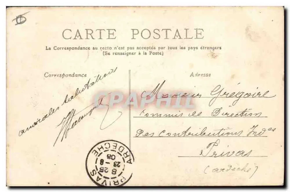 Palavas — A Doca, margem esquerda — Hérault — editor desconhecido, número de série 281 - Verso