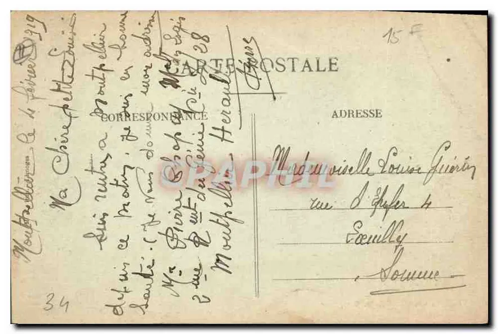 Montpellier - Citadel - Kasernen des 2. Ingenieurregiments — Éditeur des Nouvelles Galeries, Montpellier - Rückseite