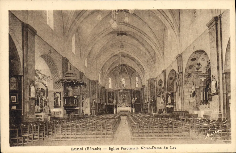 Lunel (Hérault) — Pfarrkirche Notre-Dame du Lac — Verlag Narbo - Vorderseite