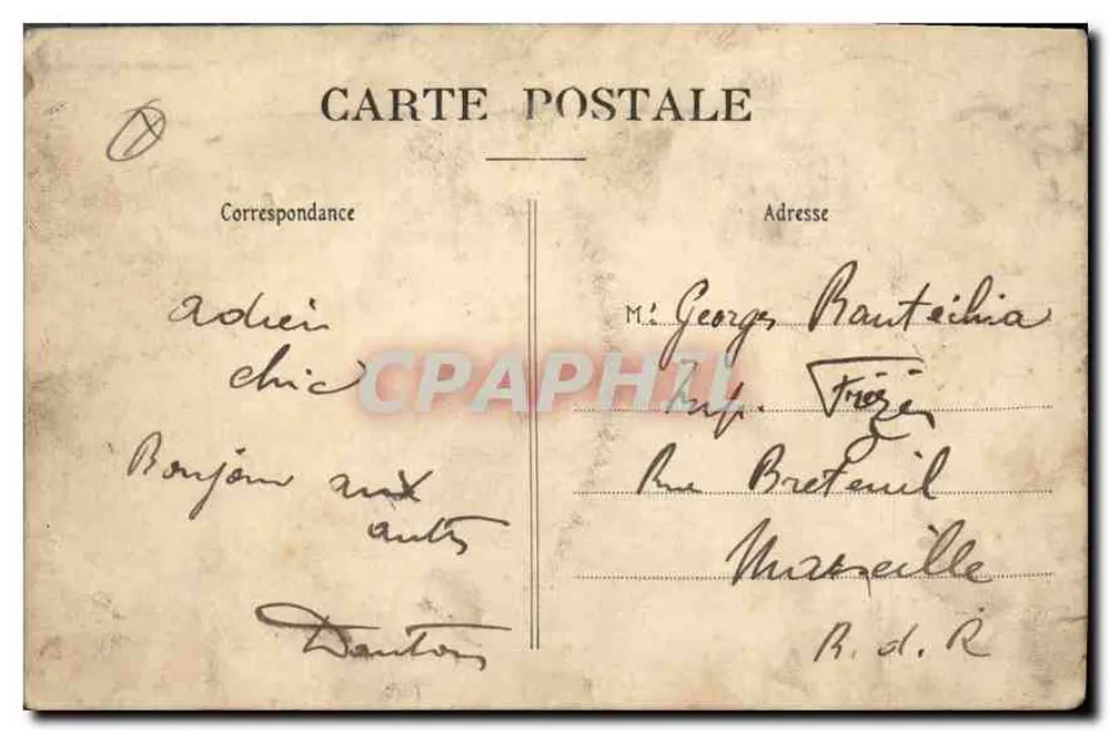 Montpellier — A Prefeitura — editor B. F. Albaille, Montpellier - Verso