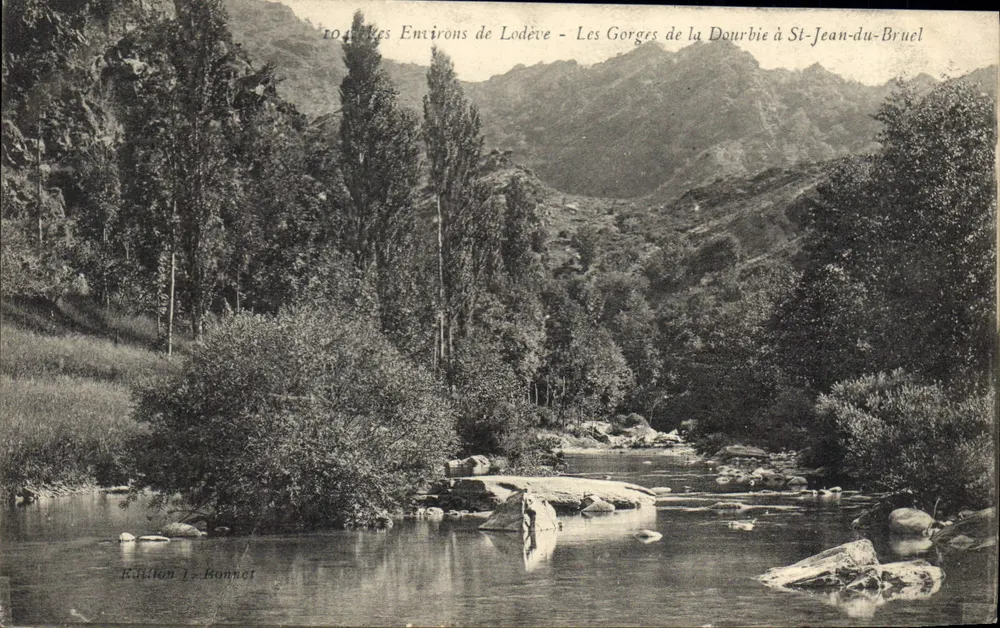 Die Umgebung von Lodève - Die Schluchten der Dourbie bei St-Jean-du-Bruel — Edition J. Bonnet - Vorderseite