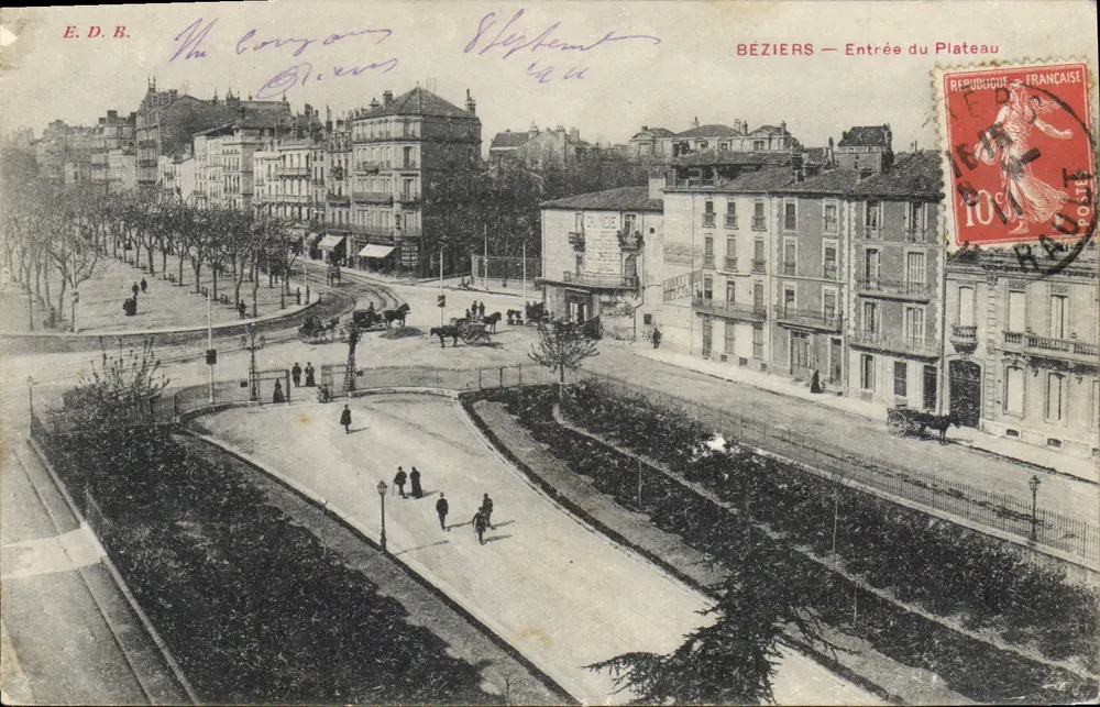 Béziers — Entrada do Plateau — E.D.B. - Frente