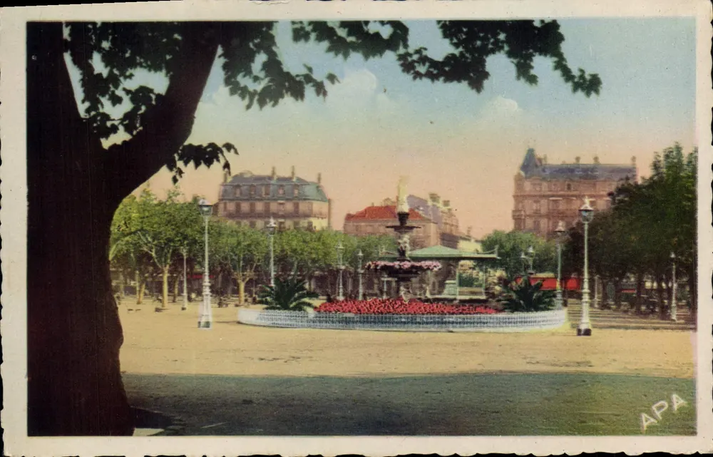 Béziers — Piazza Jean-Jaurès — Le Carte A.P.A. - ALBI - Recto