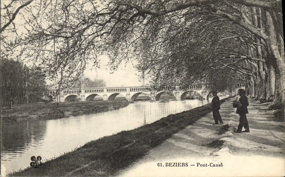 Beziers — Pont-Canal — editor desconhecido, n° 61 - Frente