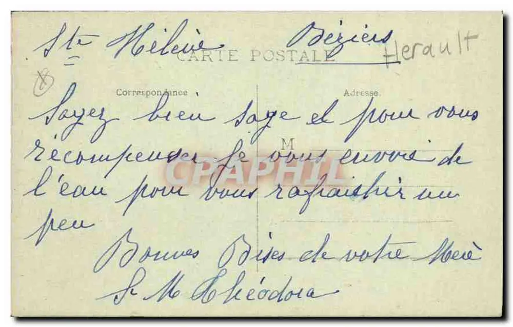 Beziers — Pont-Canal — editor desconhecido, n° 61 - Verso