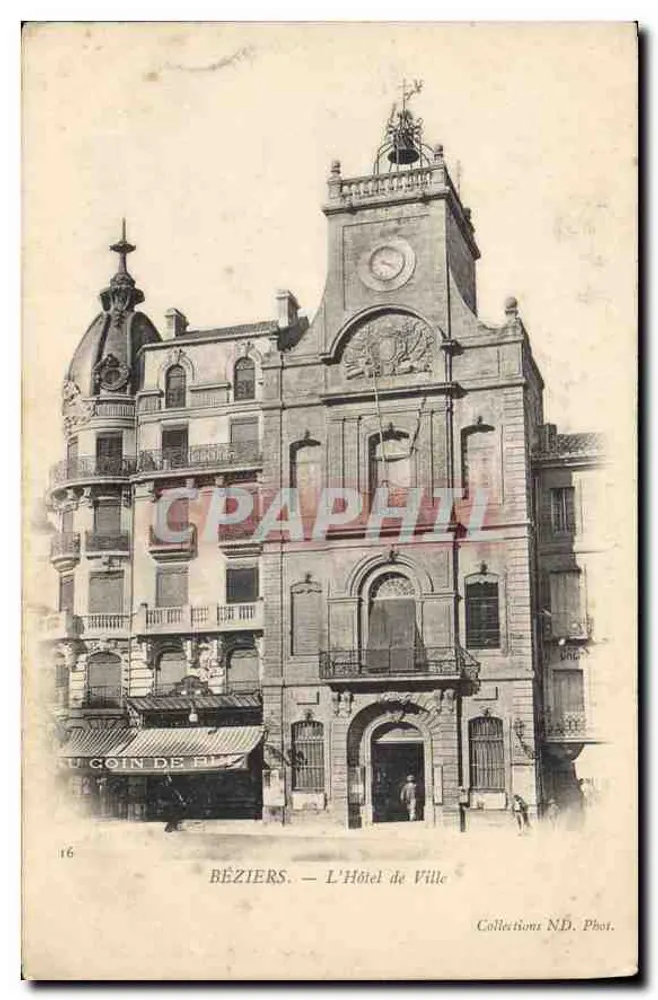 Béziers — El Ayuntamiento — Colecciones N.D. Fot. - Anverso