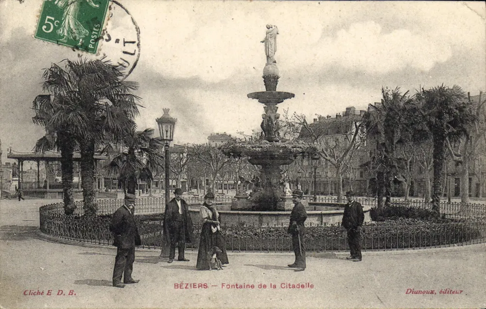Béziers — Fontaine de la Citadelle — Dianoux, editor - Frente