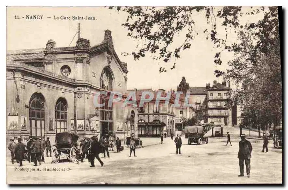Nancy — A Estação Saint-Jean — Fototipia A. Humbilot & Cie - Frente