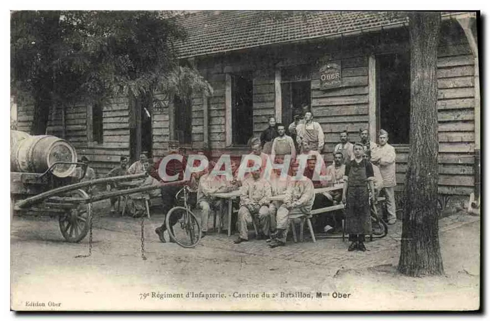 79. Infanterieregiment — Kantine des 2. Bataillons — Ausgabe Ober - Vorderseite