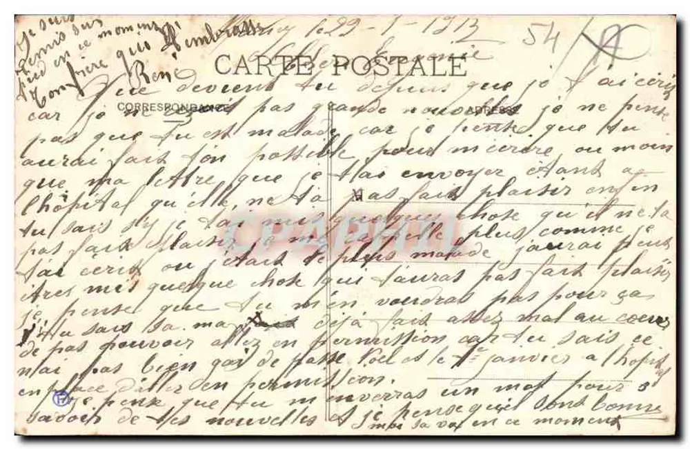 NANCY - Rue des Dominicains — vista de rua com trêm e comércios — editor RIVERAC, n°37 - Verso