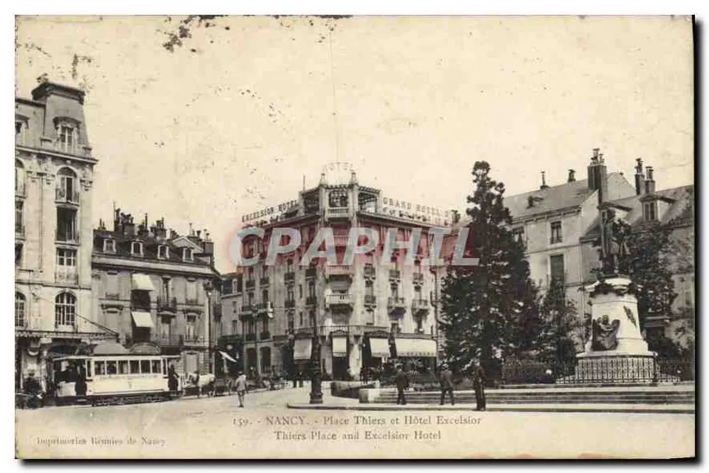 Nancy - Praça Thiers e Hotel Excelsior — Imprimeries Rennes de Nancy, n°159 - Frente
